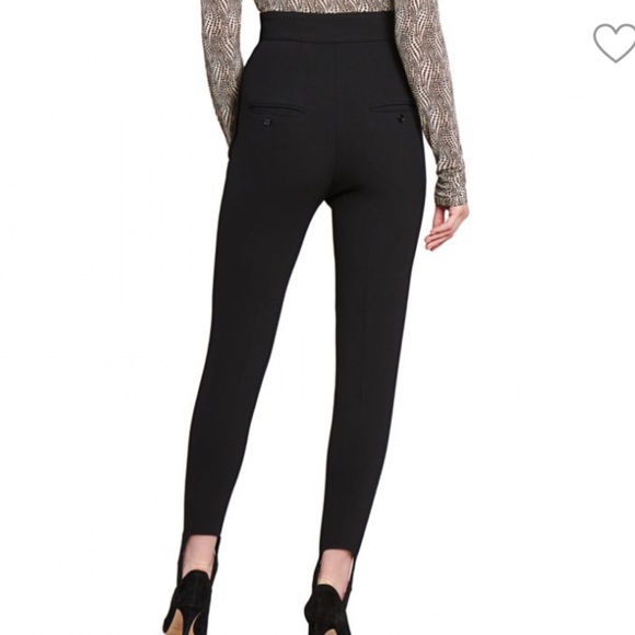 Isabel Marant Nanou Stirrup Wool-Blend Pants Size 42/US 10 Black - Picture 4 of 11